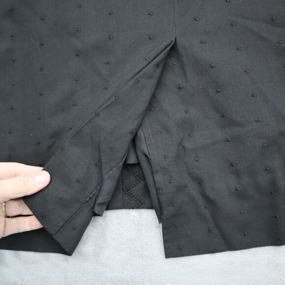 Utah Tailoring Designer Dress Womens Black Short Sleeve Square Neck Outwear - Picture 8 of 16